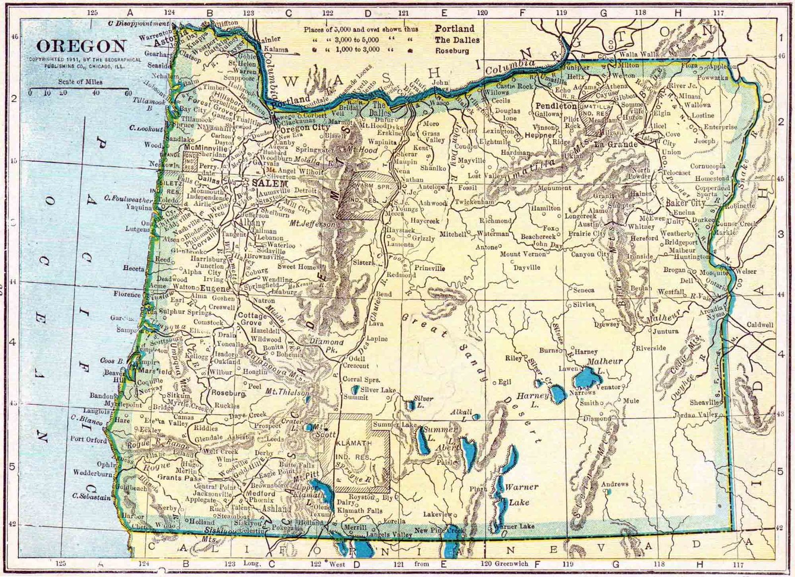 1910 Oregon Census Map Access Genealogy
