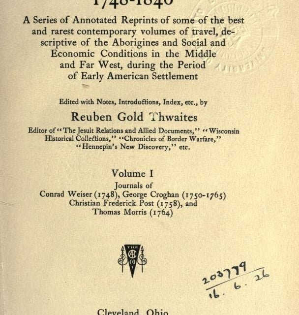 Early Western Travels, 17481846 Access Genealogy